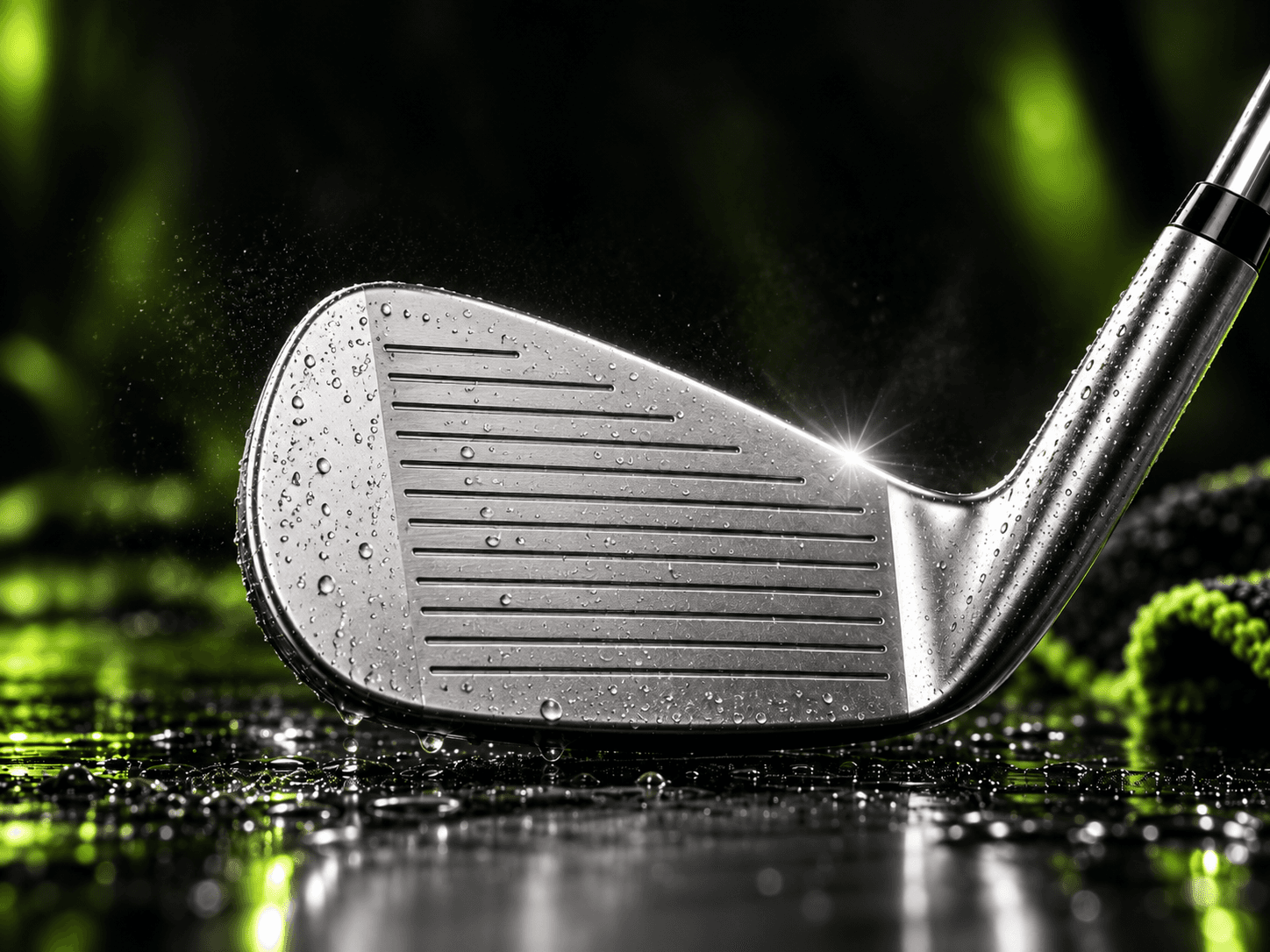 Clubface met aangebrachte finish coating: schoon en beschermd
